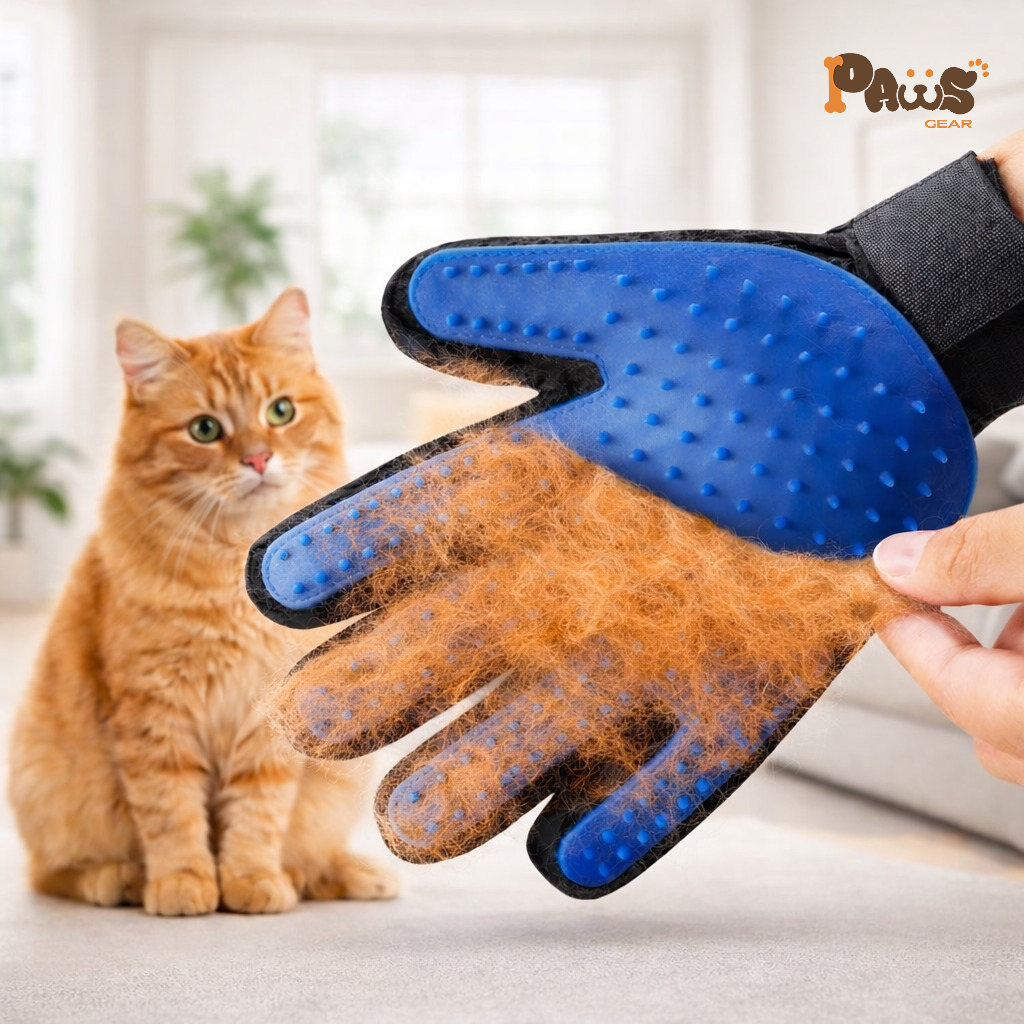 Gant ramasse poils pour chiens & chats – Brossage facile | PawsGear